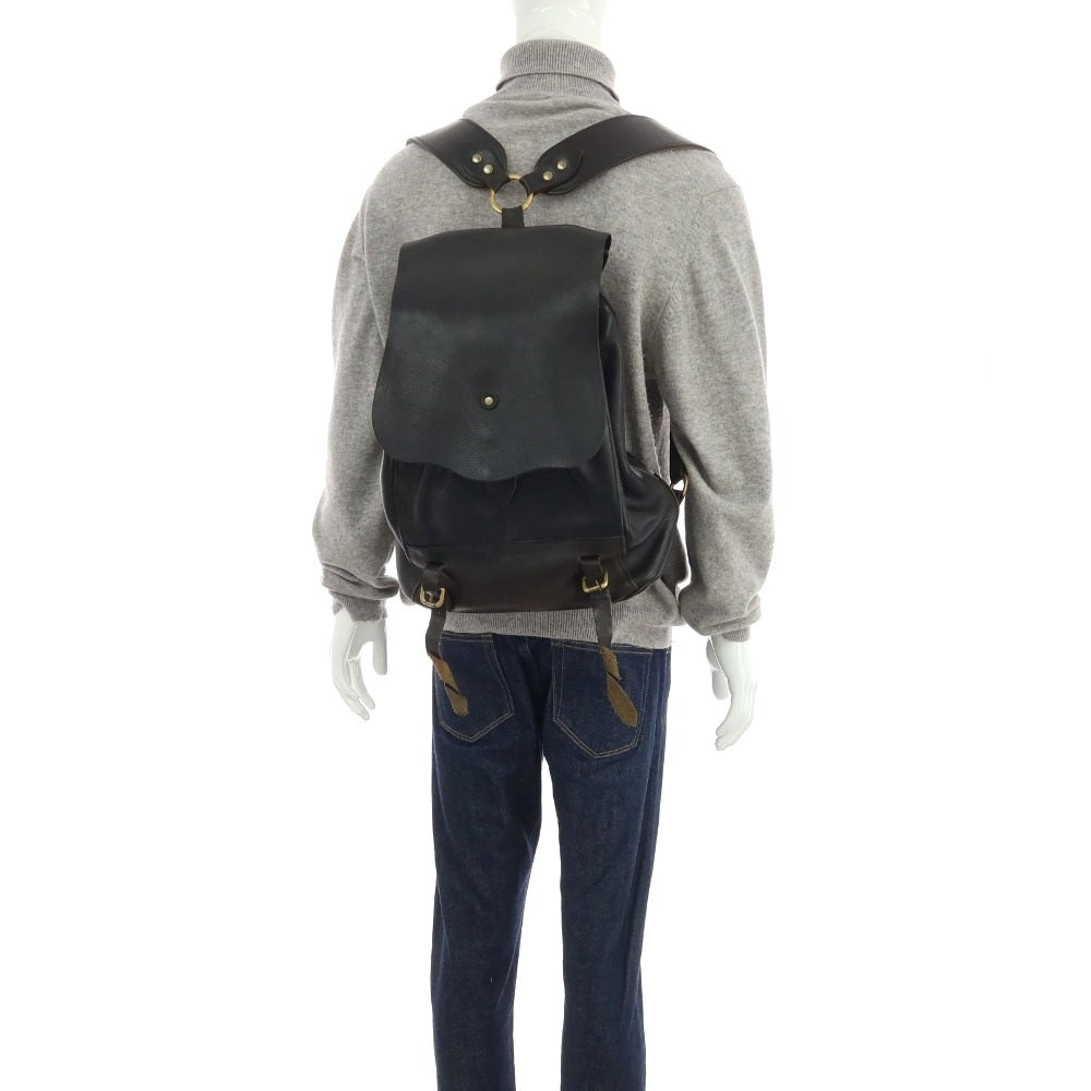 【中古】ビルアンバーグ Bill Amberg レザー バックパック・リュック ブラック【 状態ランクD 】【 メンズ 】