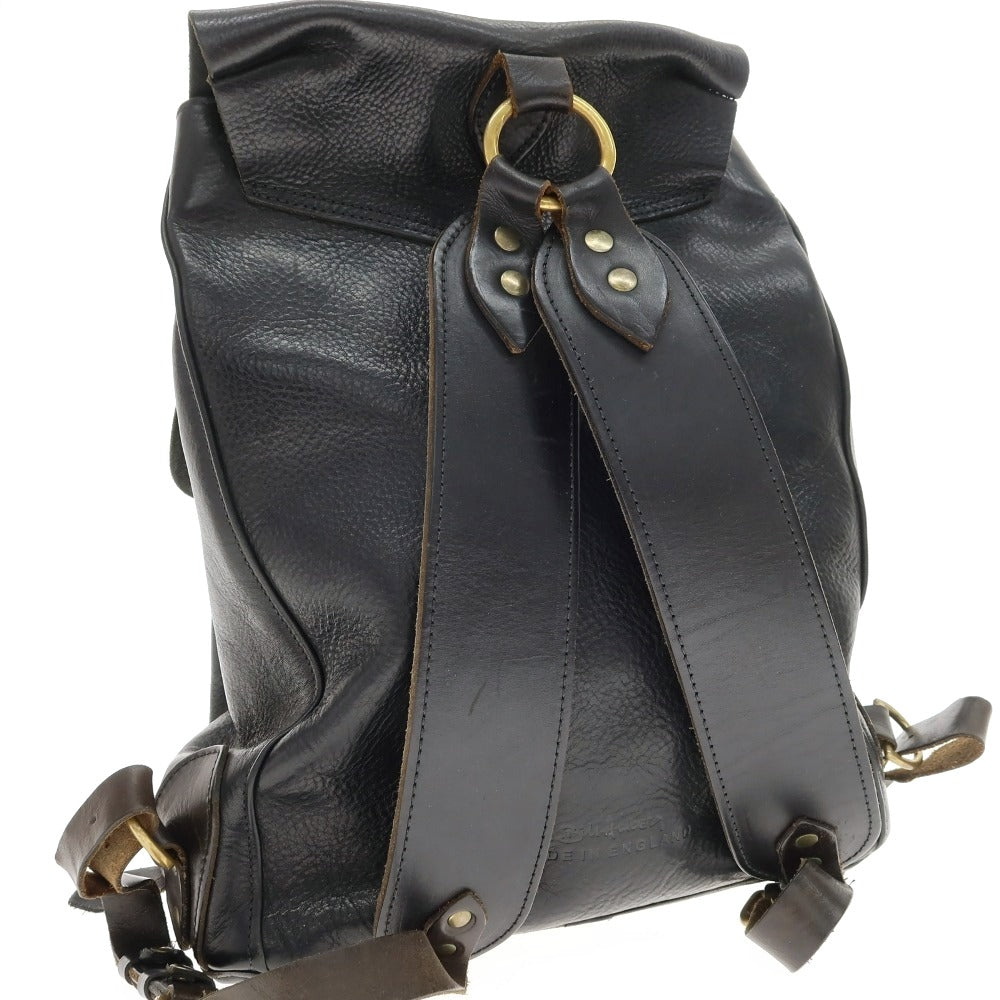 【中古】ビルアンバーグ Bill Amberg レザー バックパック・リュック ブラック【 状態ランクD 】【 メンズ 】