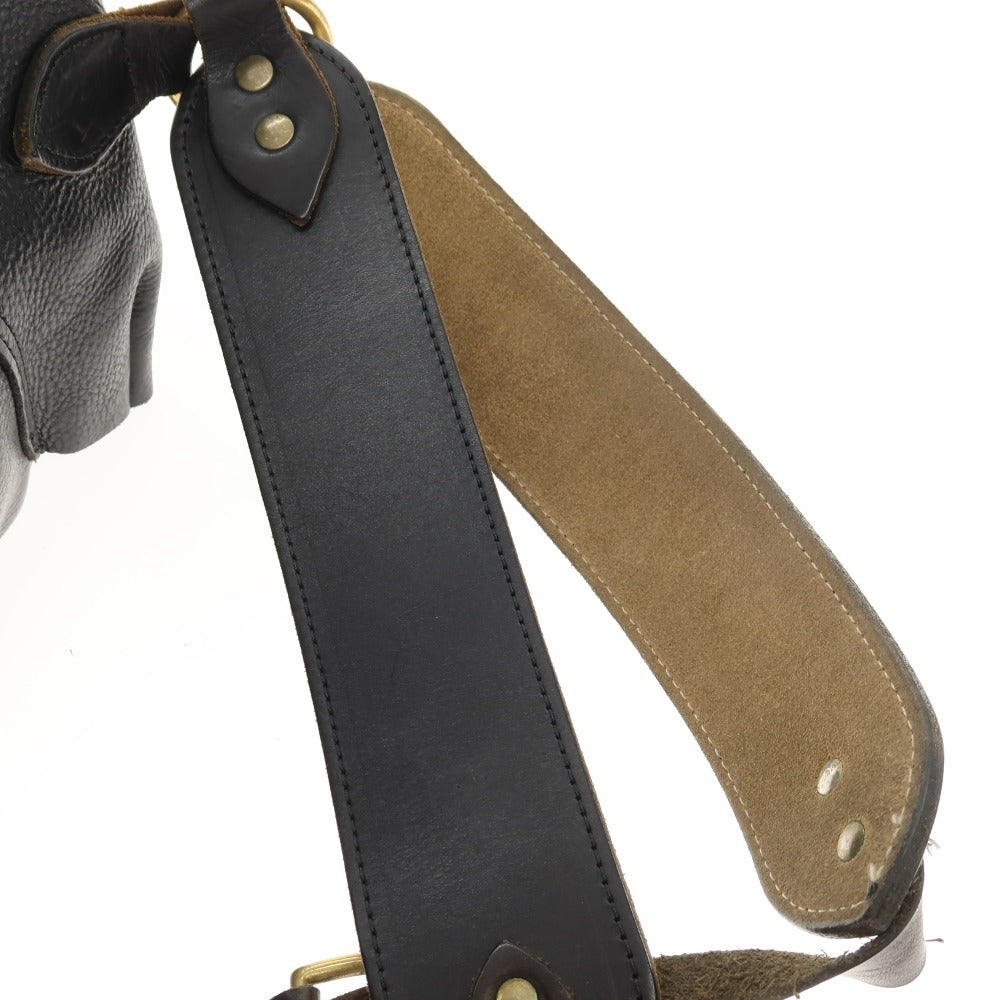 【中古】ビルアンバーグ Bill Amberg レザー バックパック・リュック ブラック【 状態ランクD 】【 メンズ 】