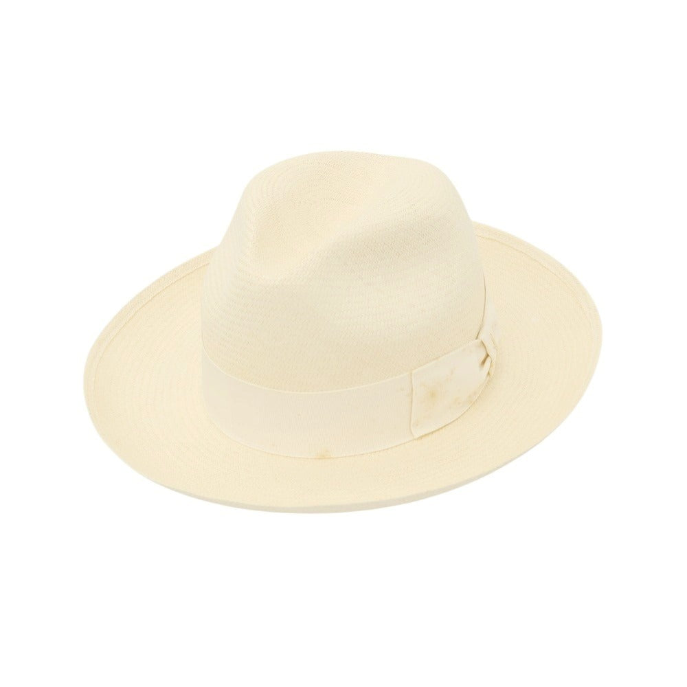 【中古】ボルサリーノ Borsalino ストローハット ベージュ【 56 】【 状態ランクD 】【 メンズ 】