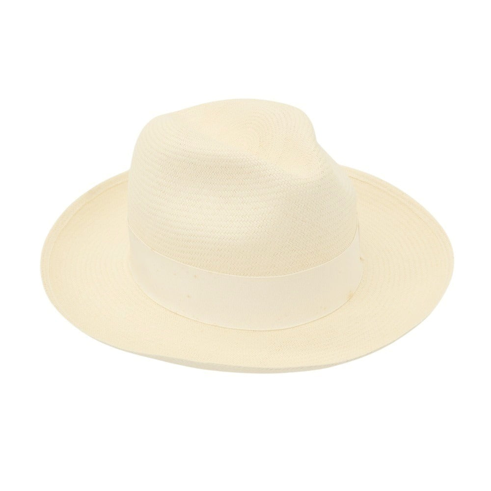 【中古】ボルサリーノ Borsalino ストローハット ベージュ【 56 】【 状態ランクD 】【 メンズ 】