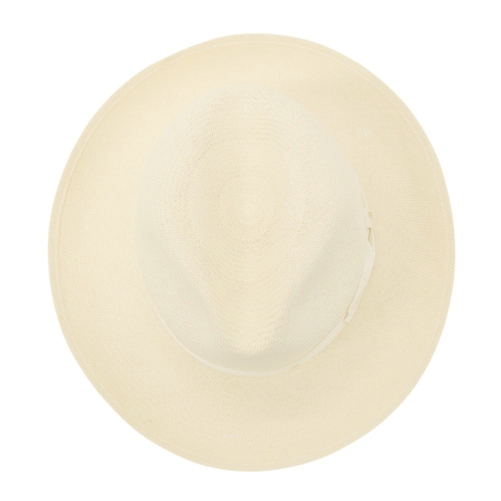 【中古】ボルサリーノ Borsalino ストローハット ベージュ【 56 】【 状態ランクD 】【 メンズ 】