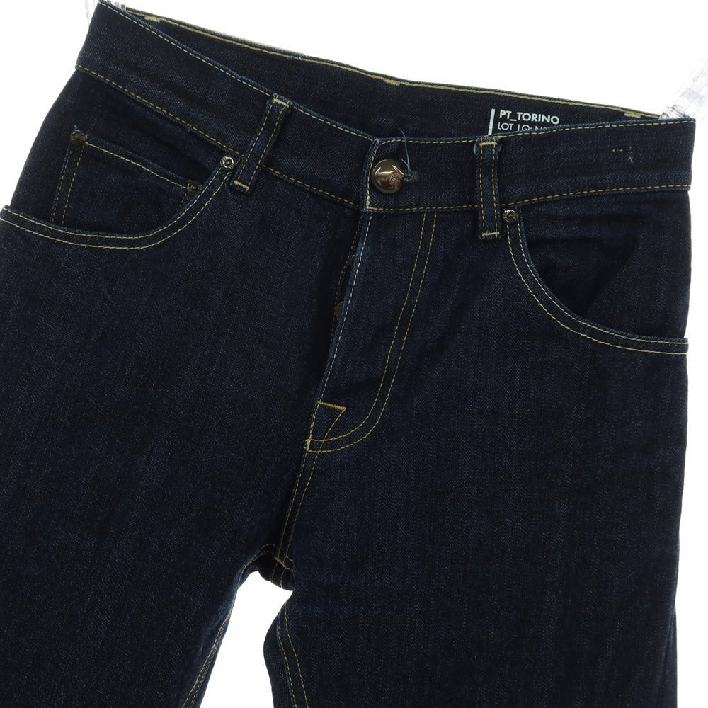 【中古】ピーティートリノ デニム PT TORINO DENIM DUB デニムパンツ ネイビー【 サイズ28 】【 状態ランクB 】【 メンズ 】 [APD]