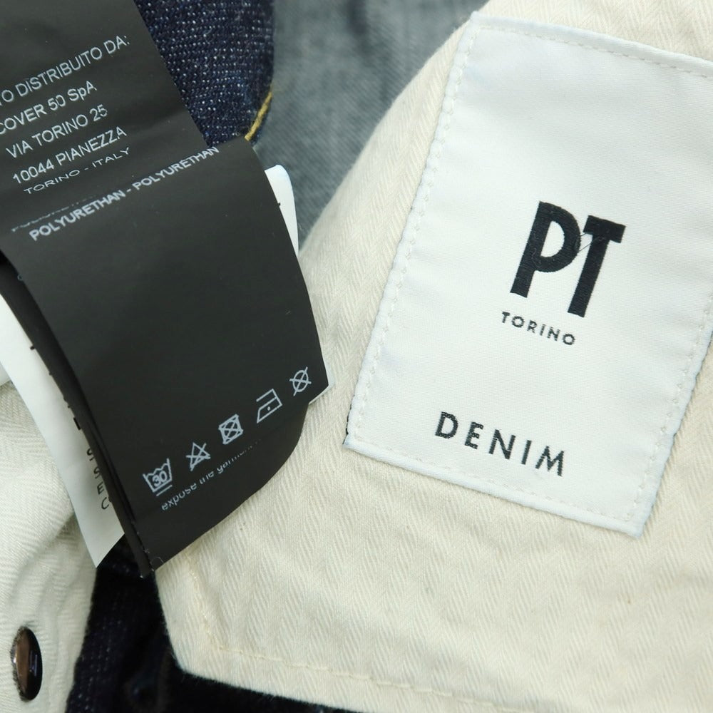 【中古】ピーティートリノ デニム PT TORINO DENIM DUB デニムパンツ ネイビー【 サイズ28 】【 状態ランクB 】【 メンズ 】 [APD]