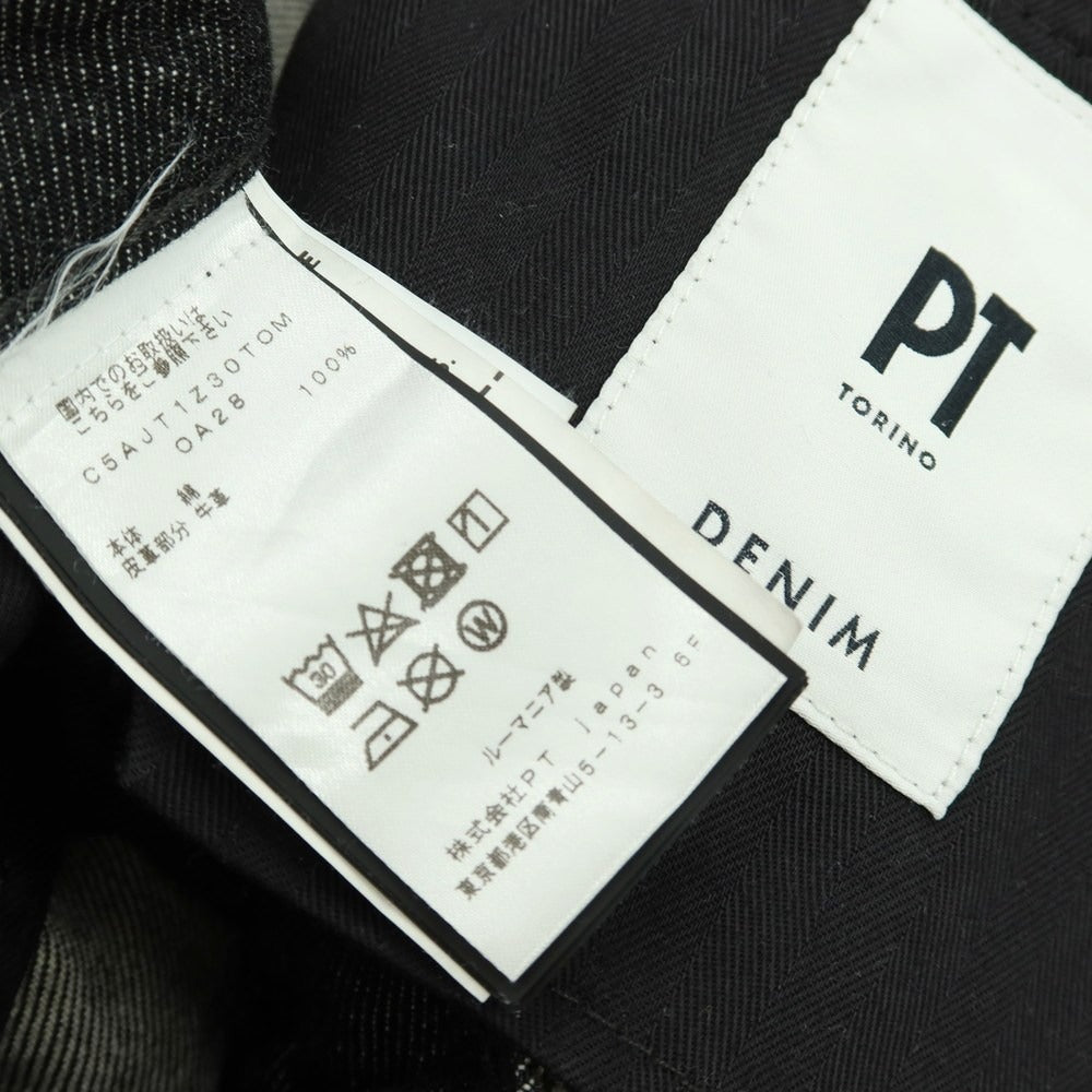 【中古】ピーティートリノ デニム PT TORINO DENIM ×TOMORROWLAND デニムパンツ ブラック【サイズ29】【 状態ランクB 】【 メンズ 】