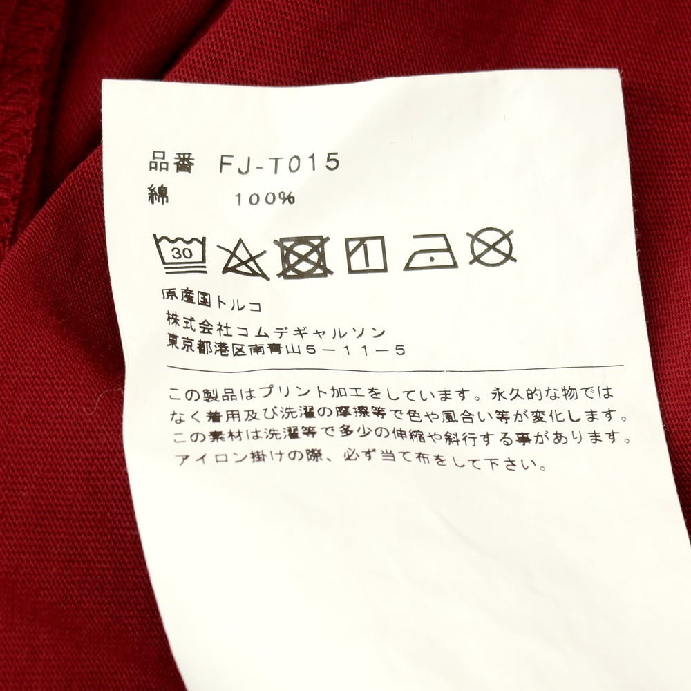 【中古】コムデギャルソンシャツ COMME des GARCONS SHIRT コットン クルーネック 長袖Ｔシャツ ワインレッド【 S 】【 状態ランクB 】【 メンズ 】