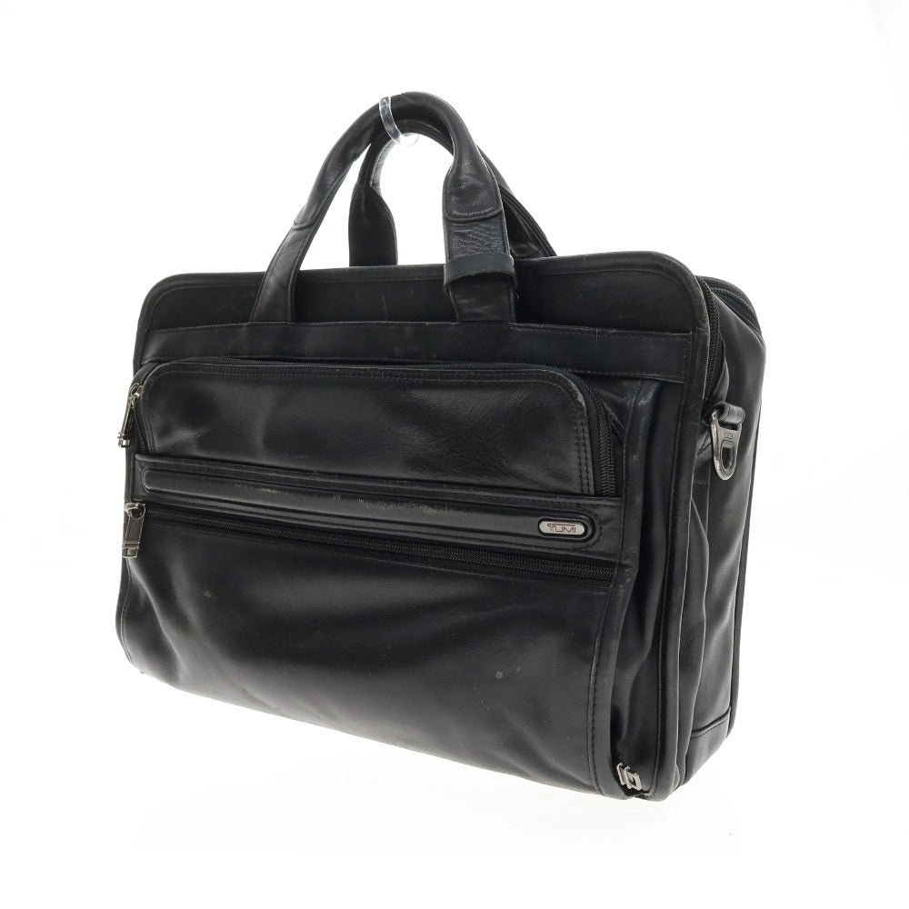 【中古】トゥミ TUMI 96130ED4 レザー ブリーフケース ブラック【 状態ランクD 】【 メンズ 】
