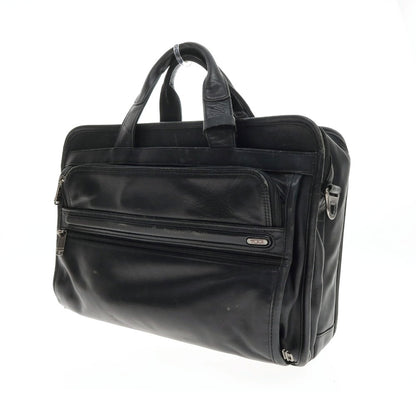【中古】トゥミ TUMI 96130ED4 レザー ブリーフケース ブラック【 状態ランクD 】【 メンズ 】