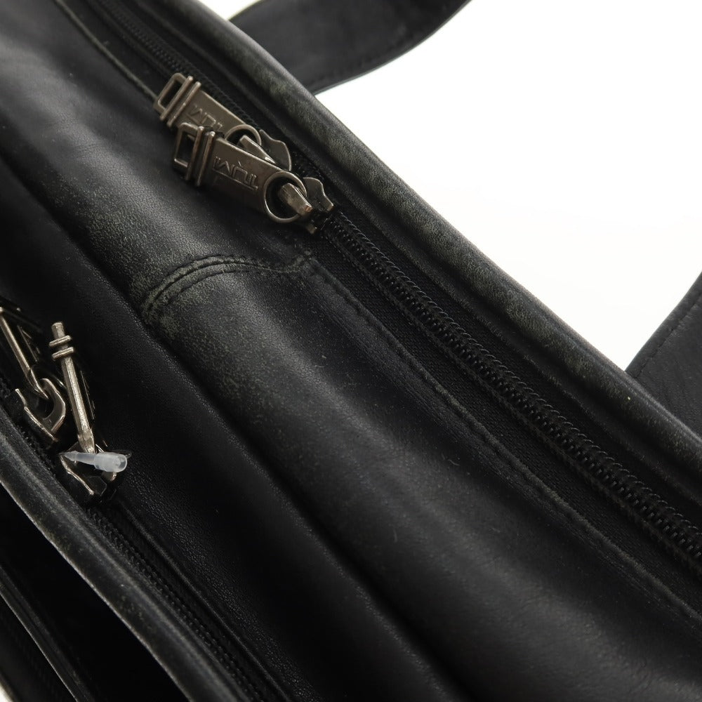 【中古】トゥミ TUMI 96130ED4 レザー ブリーフケース ブラック【 状態ランクD 】【 メンズ 】