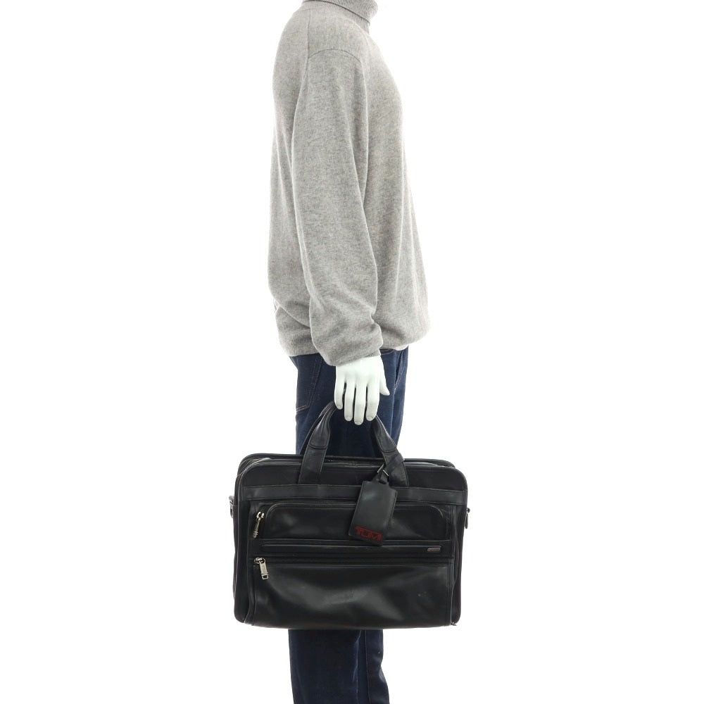 【中古】トゥミ TUMI 96130ED4 レザー ブリーフケース ブラック【 状態ランクD 】【 メンズ 】