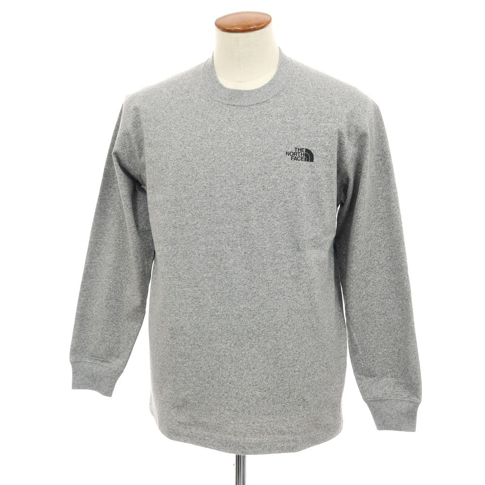【中古】ザノースフェイス THE NORTH FACE コットンポリエステル クルーネック 長袖Ｔシャツ グレー【サイズM】【 状態ランクA 】【 メンズ 】[CPD]
