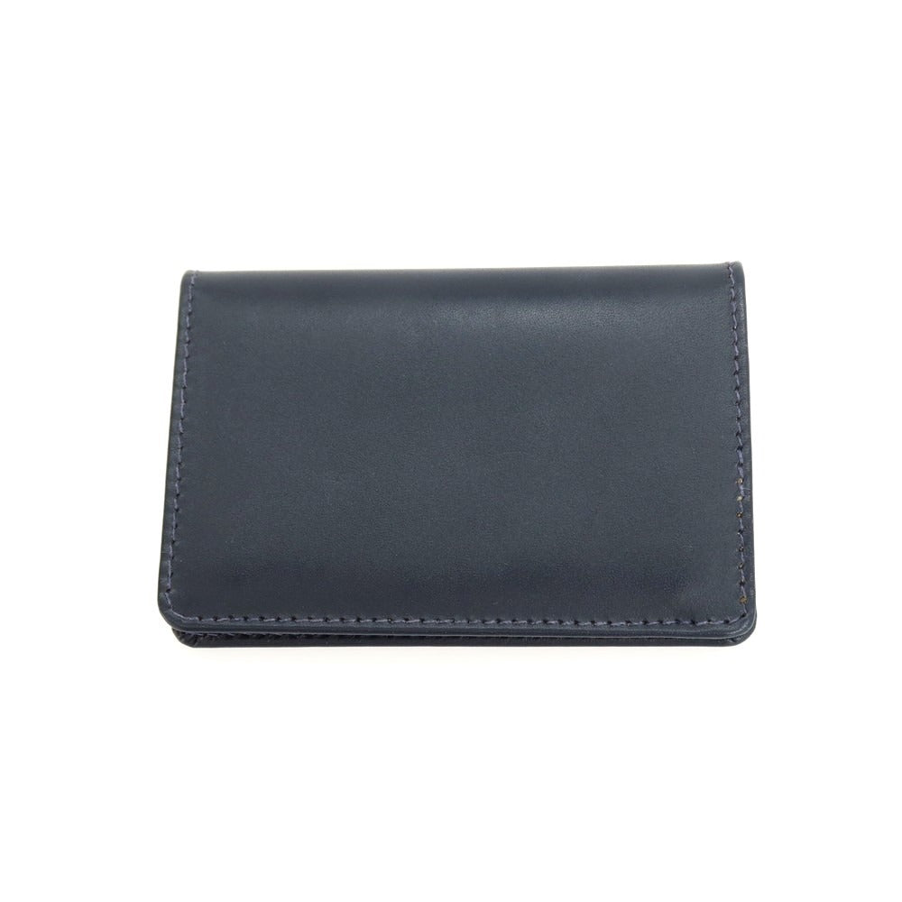 【中古】ホワイトハウスコックス Whitehouse Cox ホースレザー 名刺入れ ネイビー【 状態ランクA 】【 メンズ 】