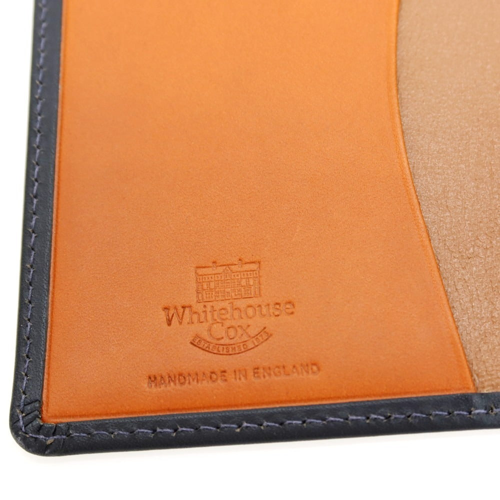 【中古】ホワイトハウスコックス Whitehouse Cox ホースレザー 名刺入れ ネイビー【 状態ランクA 】【 メンズ 】