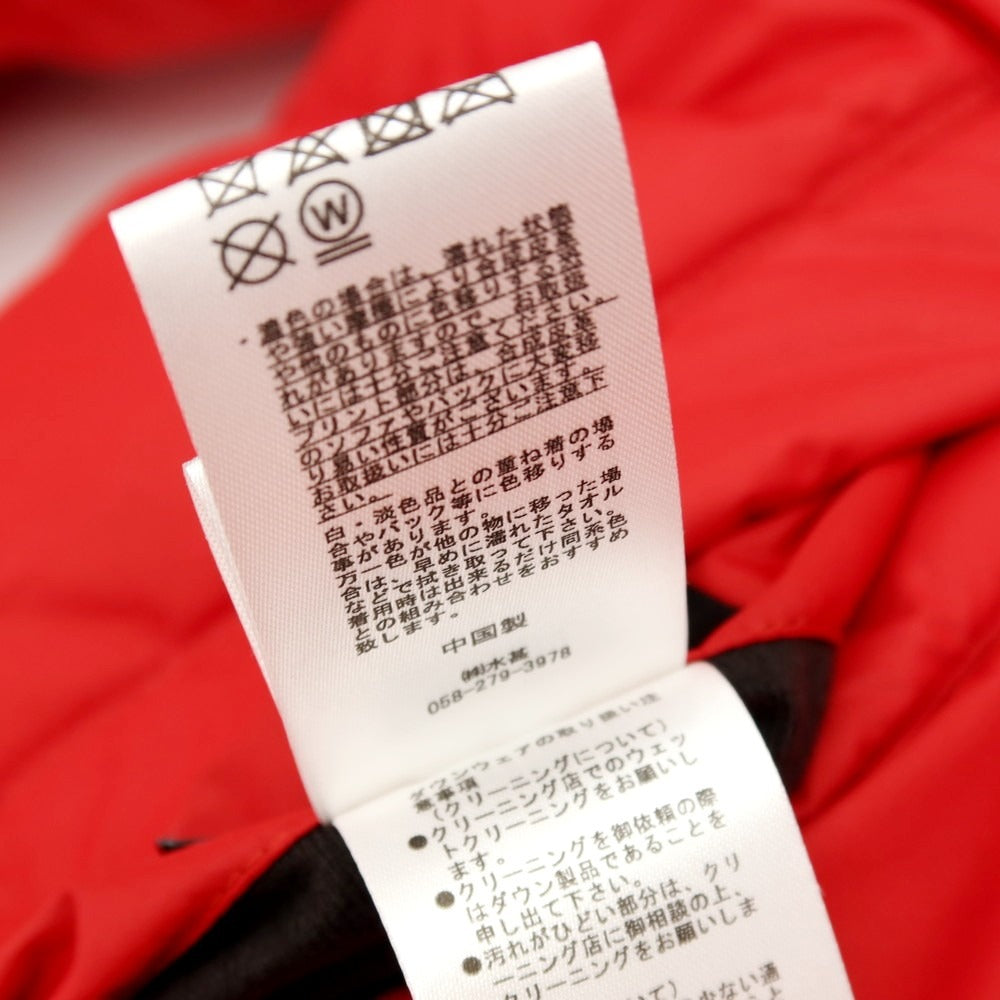 【中古】【未使用】ファーストダウン FIRST DOWN リバーシブル ポリエステル スタンドカラー ジップアップ ダウンジャケット レッドxブラック【 サイズXL 】【 状態ランクS 】【 メンズ 】 [APD]