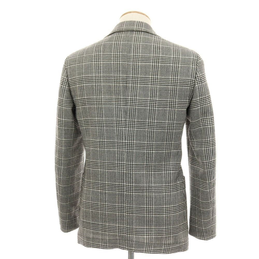 【中古】ラルディーニ LARDINI ウール グレンチェック 2B テーラードジャケット ブラックxホワイト【 44 】【 状態ランクC 】【 メンズ 】 []