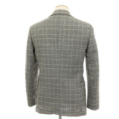 【中古】ラルディーニ LARDINI ウール グレンチェック 2B テーラードジャケット ブラックxホワイト【 44 】【 状態ランクC 】【 メンズ 】 []