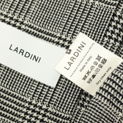 【中古】ラルディーニ LARDINI ウール グレンチェック 2B テーラードジャケット ブラックxホワイト【 44 】【 状態ランクC 】【 メンズ 】 []