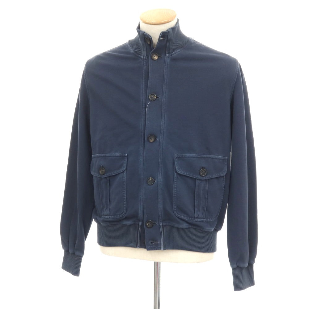 【中古】チルコロ1901 CIRCOLO 1901 製品染め コットン ジャージー スイングトップ ネイビー【サイズＳ】【 状態ランクA 】【 メンズ 】