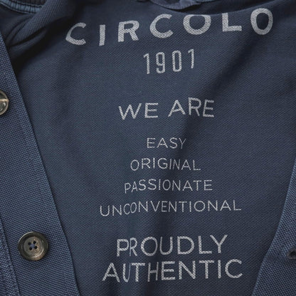 【中古】チルコロ1901 CIRCOLO 1901 製品染め コットン ジャージー スイングトップ ネイビー【サイズＳ】【 状態ランクA 】【 メンズ 】