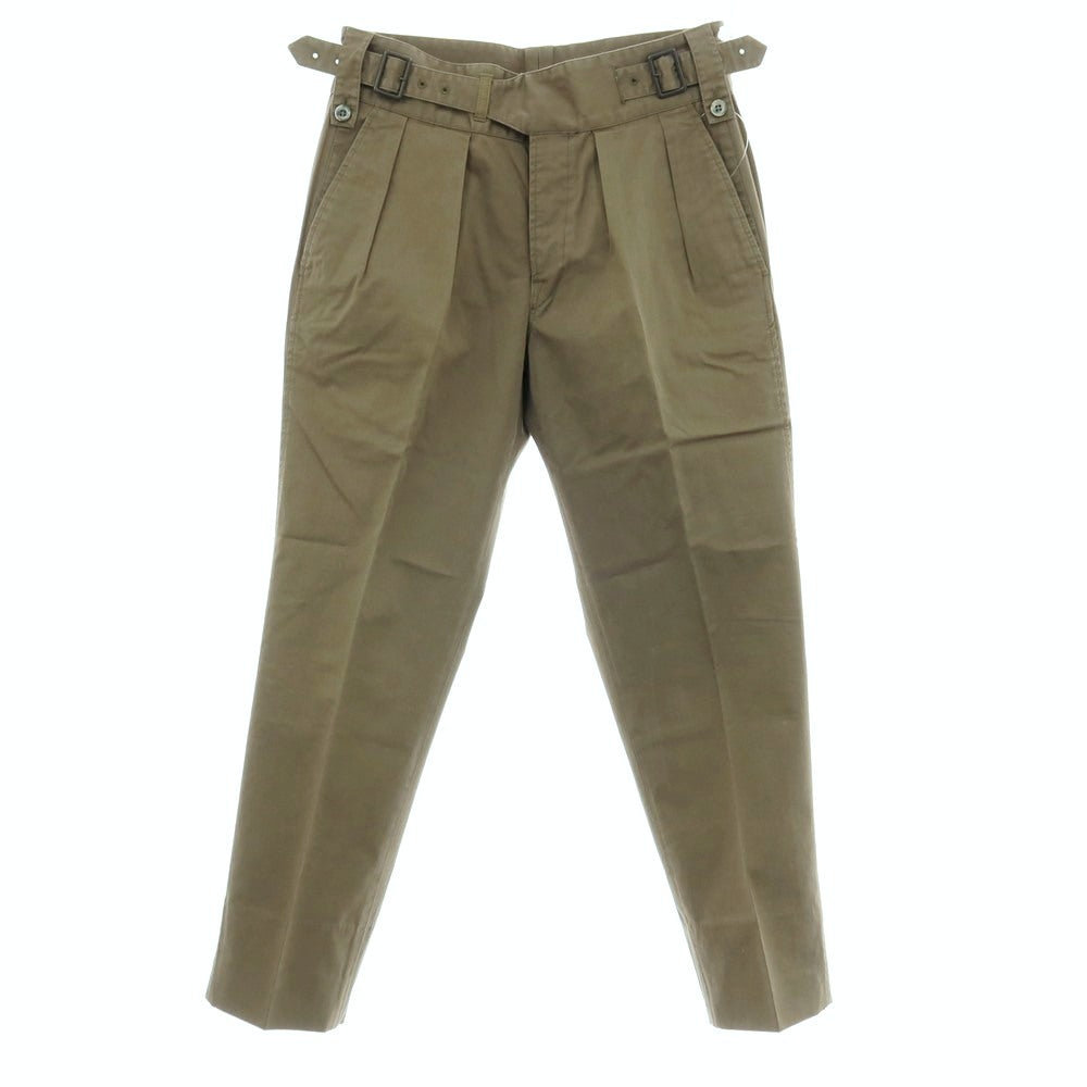 【中古】ジーティーアー G.T.A GHURKA ストレッチ コットン カジュアルスラックスパンツ オリーブ【サイズ44】【 状態ランクB 】【 メンズ 】