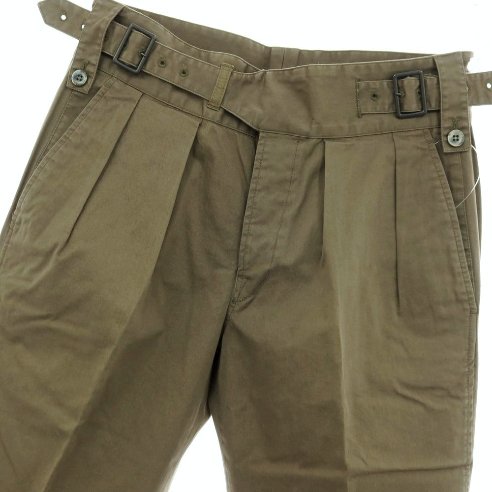【中古】ジーティーアー G.T.A GHURKA ストレッチ コットン カジュアルスラックスパンツ オリーブ【サイズ44】【 状態ランクB 】【 メンズ 】