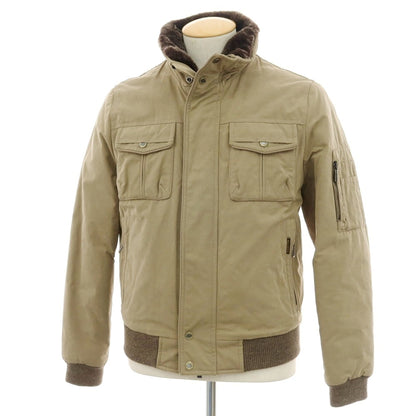 【新品】ムーレー MOORER IAGO-S1 コットンポリエステルナイロン ショートダウンジャケット カーキベージュ【 44 】【 状態ランクN 】【 メンズ 】