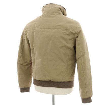 【新品】ムーレー MOORER IAGO-S1 コットンポリエステルナイロン ショートダウンジャケット カーキベージュ【 44 】【 状態ランクN 】【 メンズ 】