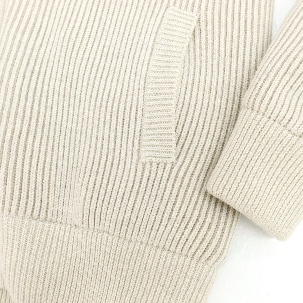 【新品】ムーレー MOORER ARENA-CW1 ミドルゲージウールニット ダウンジャケット ライトベージュ【 48 】【 状態ランクN 】【 メンズ 】