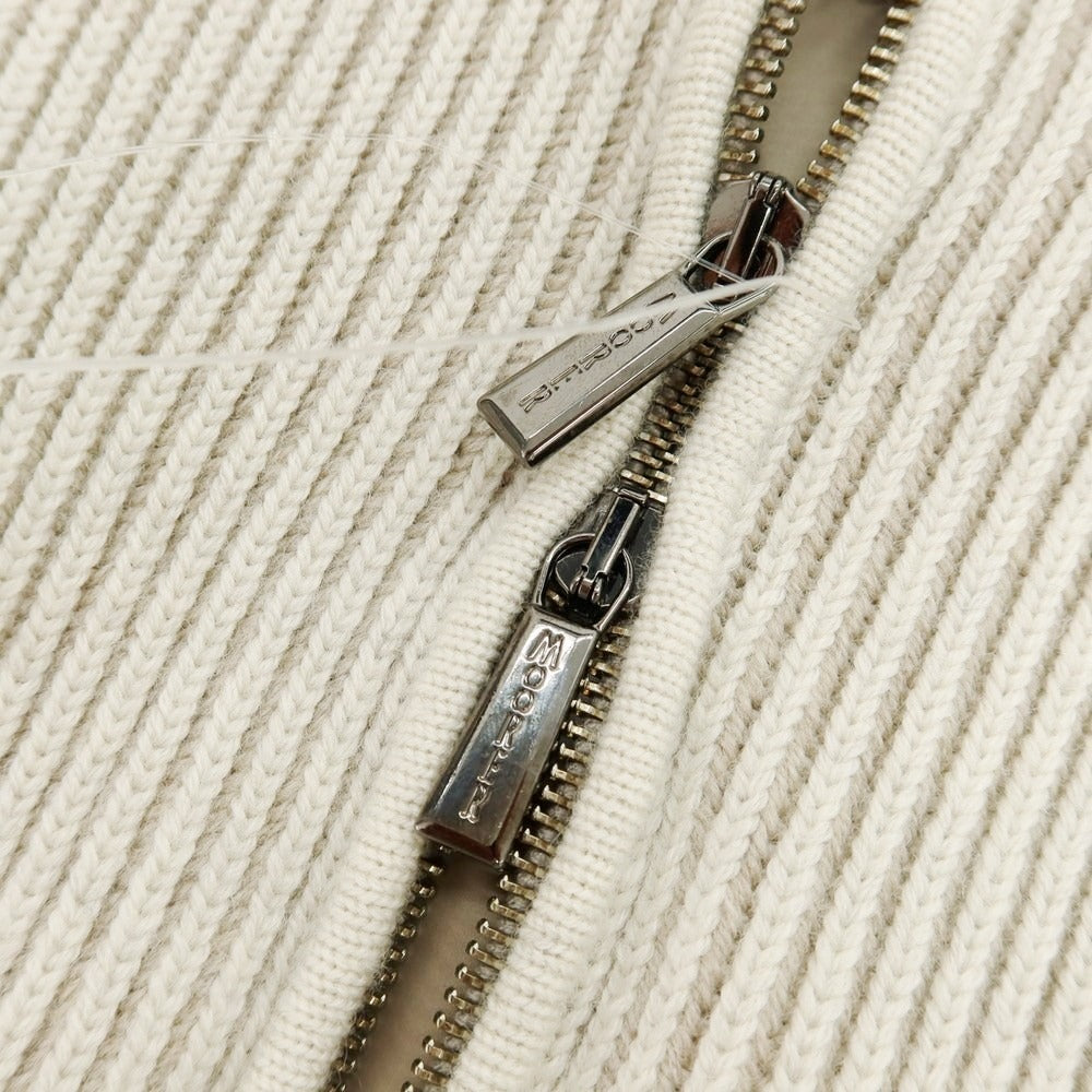 【新品】ムーレー MOORER ARENA-CW1 ミドルゲージウールニット ダウンジャケット ライトベージュ【 48 】【 状態ランクN 】【 メンズ 】