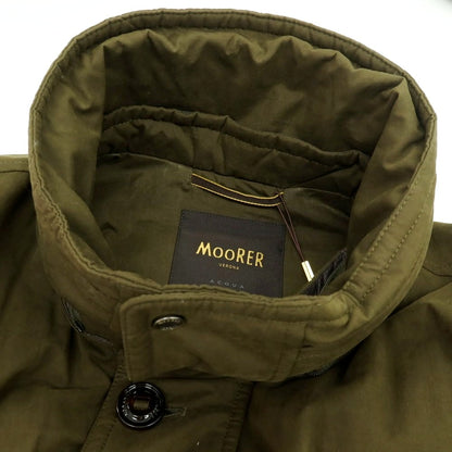 【新品】ムーレー MOORER TED-S1 コットンポリエステルナイロン ファー ダウンコート オリーブ【 44 】【 状態ランクN 】【 メンズ 】