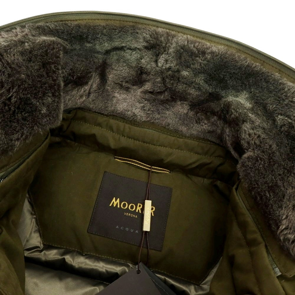 【新品アウトレット】ムーレー MOORER TED-S1 コットンポリエステルナイロン ファー ダウンコート オリーブ【 52 】【 状態ランクN- 】【 メンズ 】