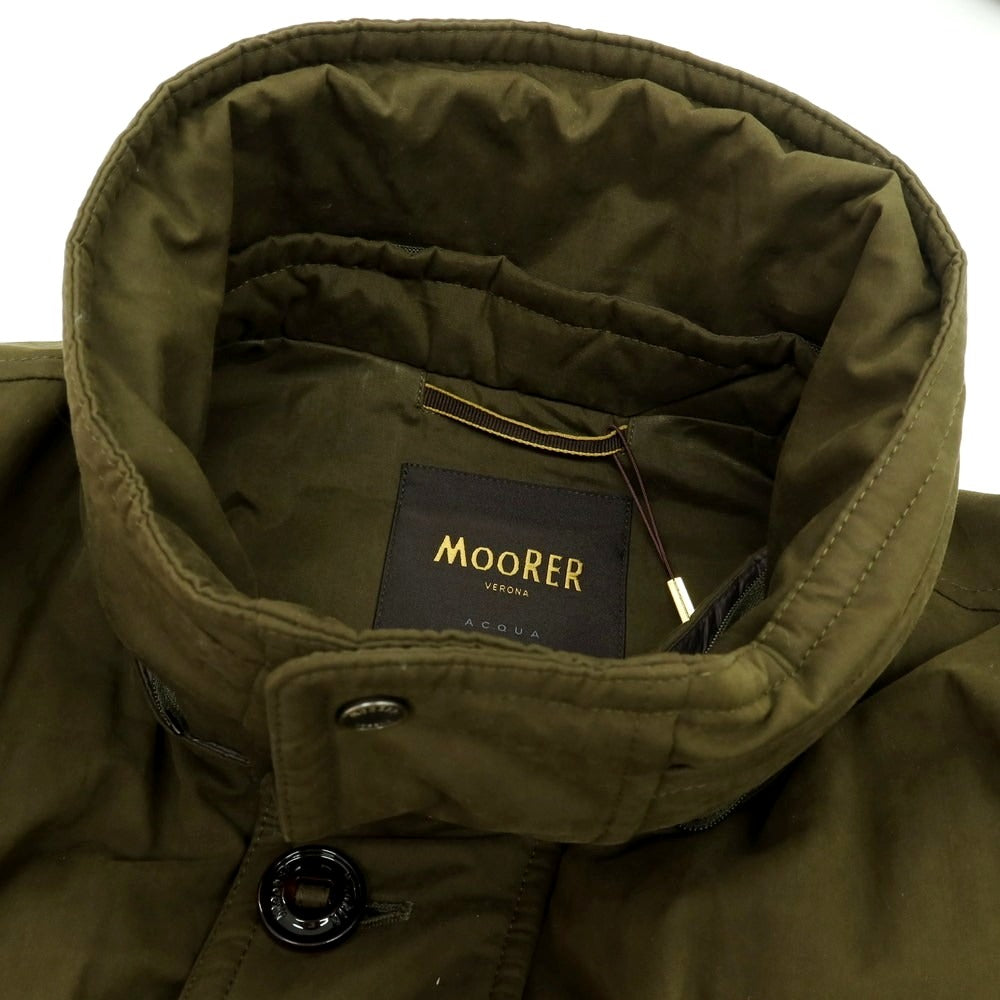 【新品アウトレット】ムーレー MOORER TED-S1 コットンポリエステルナイロン ファー ダウンコート オリーブ【 52 】【 状態ランクN- 】【 メンズ 】