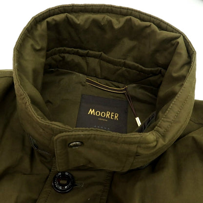 【新品アウトレット】ムーレー MOORER TED-S1 コットンポリエステルナイロン ファー ダウンコート オリーブ【 52 】【 状態ランクN- 】【 メンズ 】