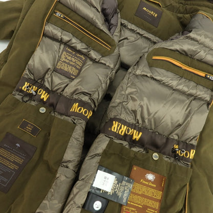 【新品アウトレット】ムーレー MOORER TED-S1 コットンポリエステルナイロン ファー ダウンコート オリーブ【 52 】【 状態ランクN- 】【 メンズ 】