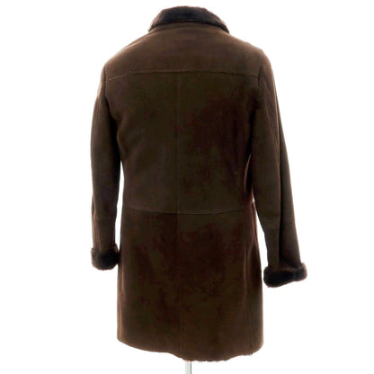 【新品】ムーレー MOORER CARBONI ムートン チェスターコート ダークブラウン【 50 】【 状態ランクN 】【 メンズ 】