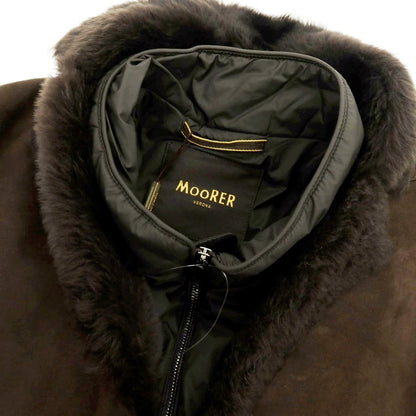 【新品】ムーレー MOORER CARBONI ムートン チェスターコート ダークブラウン【 50 】【 状態ランクN 】【 メンズ 】