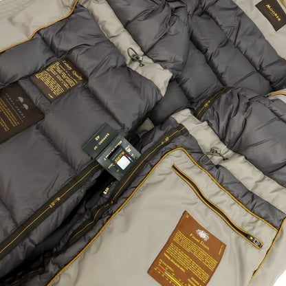 【新品アウトレット】ムーレー MOORER SAPPORO-GF ポリエステル ファー ダウンコート ウォームグレー【 48 】【 状態ランクN- 】【 メンズ 】