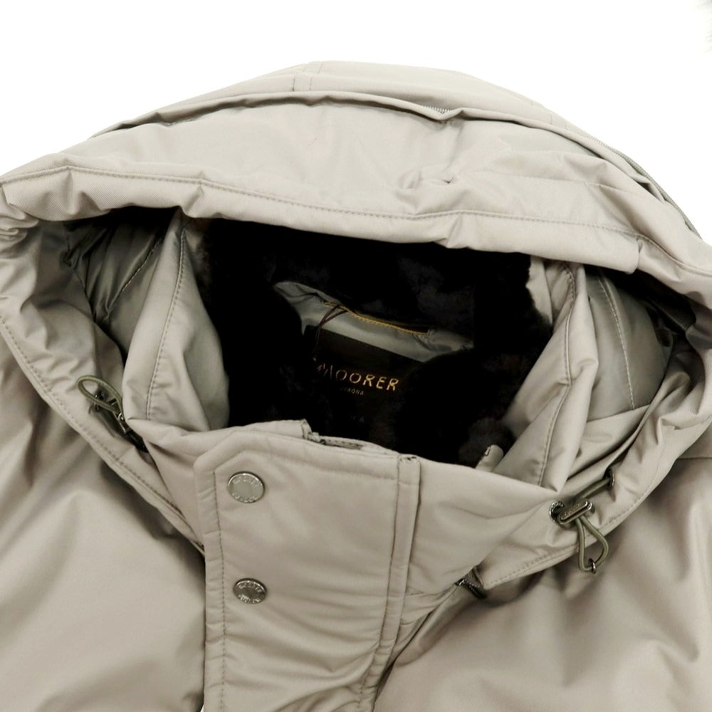 【新品アウトレット】ムーレー MOORER SAPPORO-GF ポリエステル ファー ダウンコート ウォームグレー【 48 】【 状態ランクN- 】【 メンズ 】