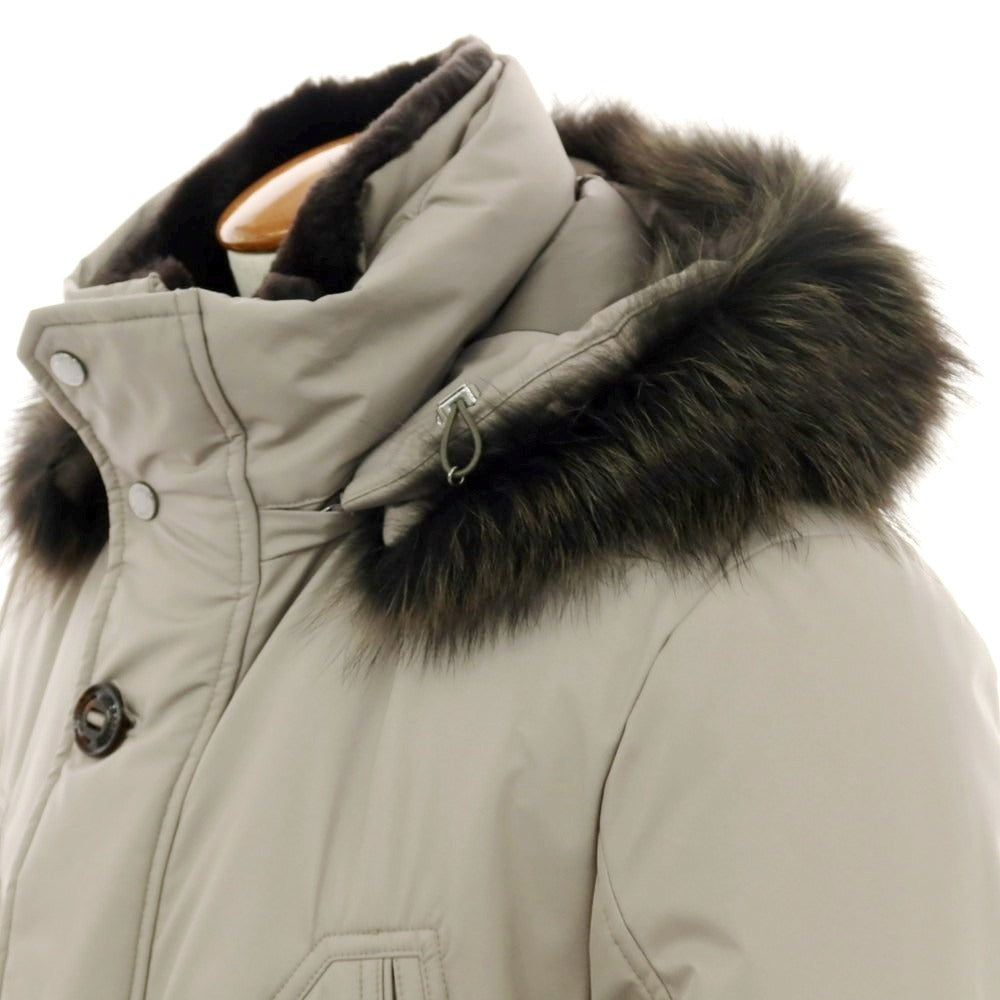 【新品アウトレット】ムーレー MOORER SAPPORO-GF ポリエステル ファー ダウンコート ウォームグレー【 48 】【 状態ランクN- 】【 メンズ 】