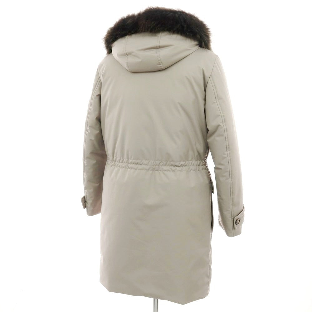 【新品アウトレット】ムーレー MOORER SAPPORO-GF ポリエステル ファー ダウンコート ウォームグレー【 48 】【 状態ランクN- 】【 メンズ 】