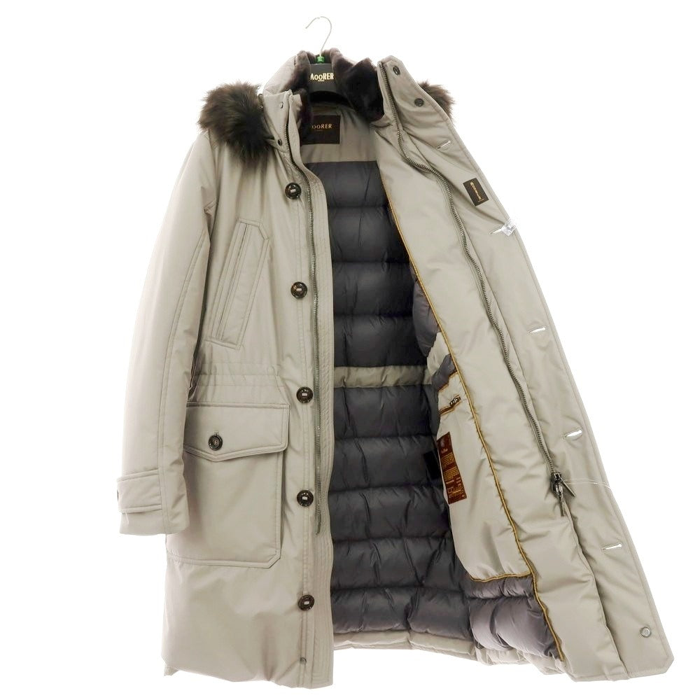 【新品アウトレット】ムーレー MOORER SAPPORO-GF ポリエステル ファー ダウンコート ウォームグレー【 48 】【 状態ランクN- 】【 メンズ 】