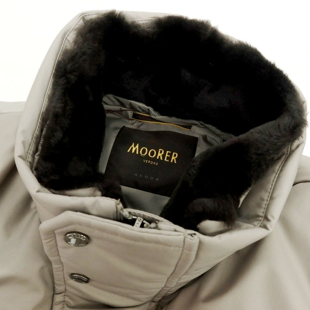 【新品アウトレット】ムーレー MOORER SAPPORO-GF ポリエステル ファー ダウンコート ウォームグレー【 48 】【 状態ランクN- 】【 メンズ 】