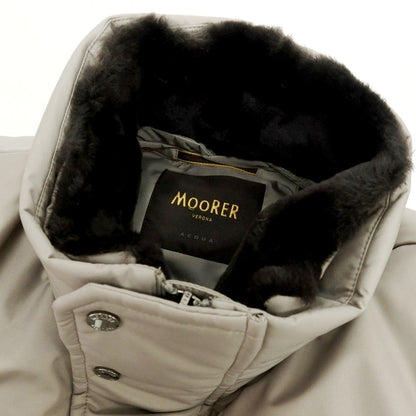 【新品アウトレット】ムーレー MOORER SAPPORO-GF ポリエステル ファー ダウンコート ウォームグレー【 48 】【 状態ランクN- 】【 メンズ 】