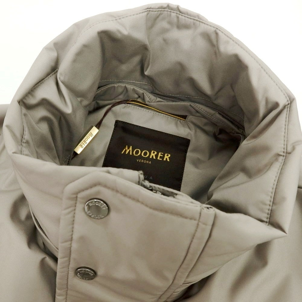 【新品アウトレット】ムーレー MOORER SAPPORO-GF ポリエステル ファー ダウンコート ウォームグレー【 48 】【 状態ランクN- 】【 メンズ 】