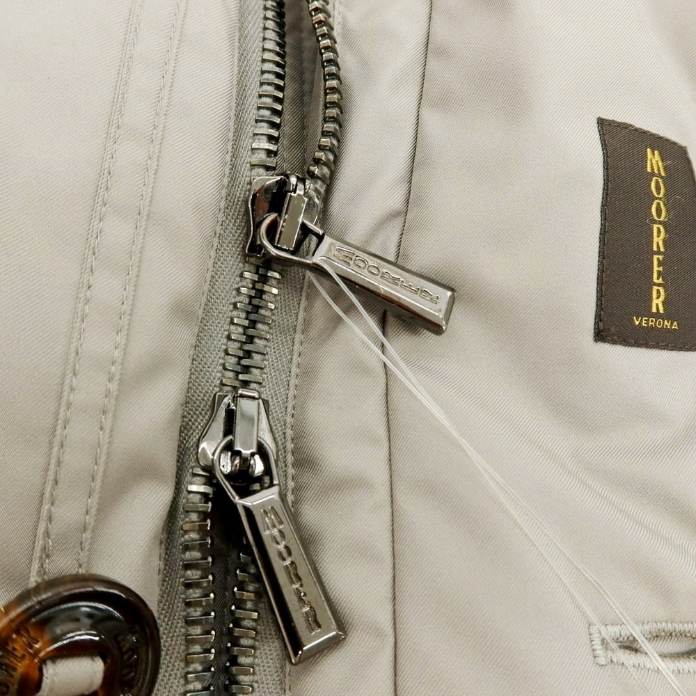 【新品アウトレット】ムーレー MOORER SAPPORO-GF ポリエステル ファー ダウンコート ウォームグレー【 48 】【 状態ランクN- 】【 メンズ 】