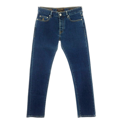 【新品アウトレット】ムーレー MOORER jeans PILON-DC107 ストレッチ コットン デニムパンツ ジーンズ ネイビー【サイズ31】【 状態ランクN- 】【 メンズ 】