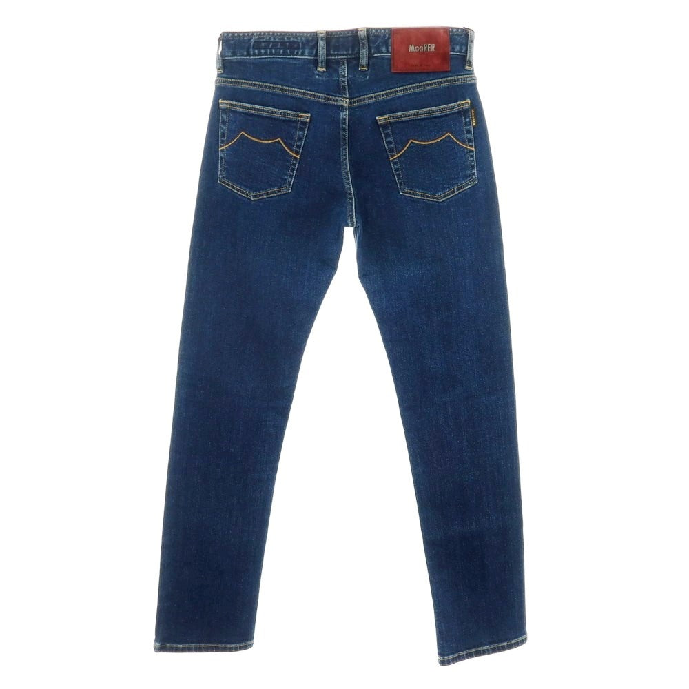 【新品アウトレット】ムーレー MOORER jeans PILON-DC107 ストレッチ コットン デニムパンツ ジーンズ ネイビー【サイズ31】【 状態ランクN- 】【 メンズ 】