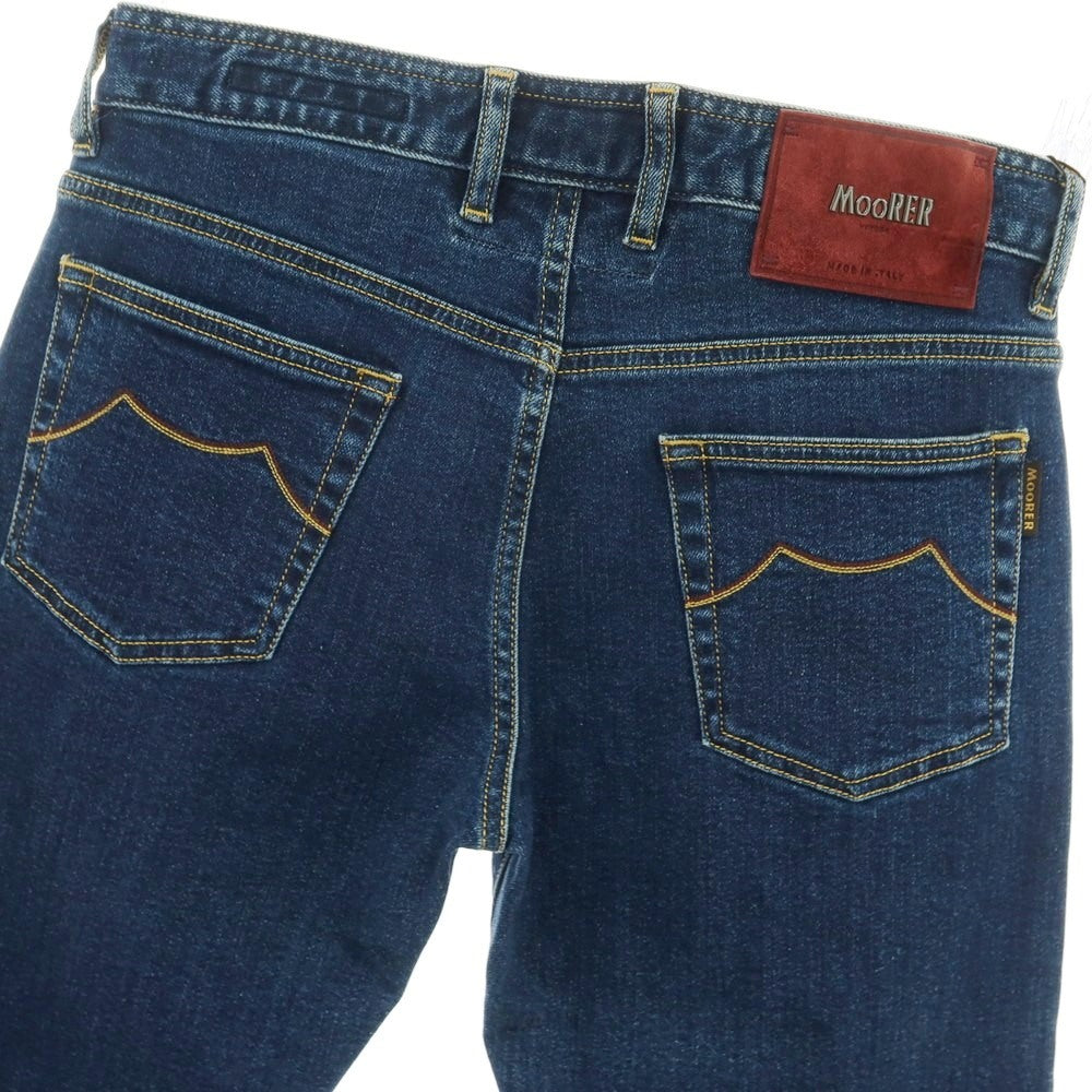【新品アウトレット】ムーレー MOORER jeans PILON-DC107 ストレッチ コットン デニムパンツ ジーンズ ネイビー【サイズ31】【 状態ランクN- 】【 メンズ 】