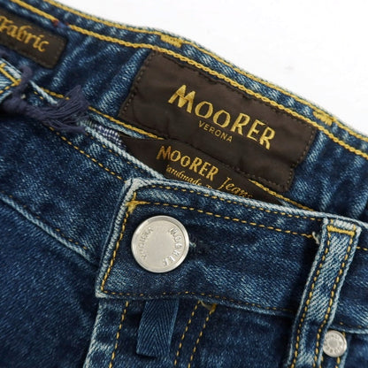 【新品アウトレット】ムーレー MOORER jeans PILON-DC107 ストレッチ コットン デニムパンツ ジーンズ ネイビー【サイズ31】【 状態ランクN- 】【 メンズ 】