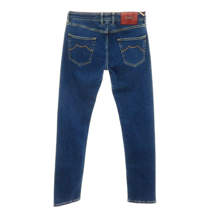 【新品】ムーレー MOORER jeans CREDI-DC107 ストレッチ コットン デニムパンツ ジーンズ ネイビー【サイズ34】【 状態ランクN 】【 メンズ 】